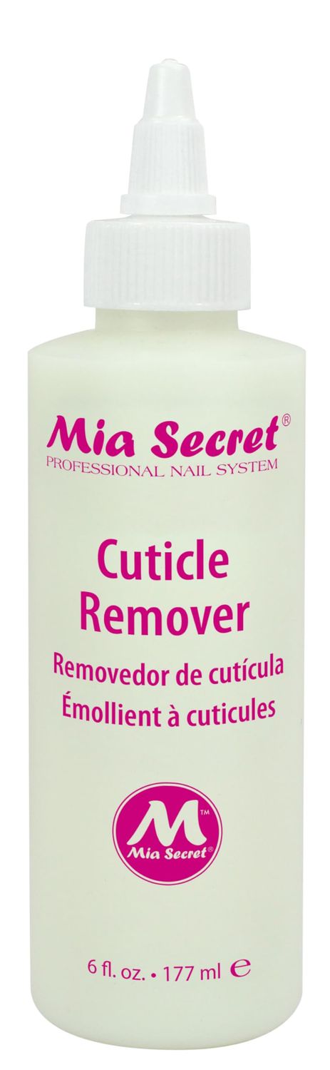 Mia Secret Cuticle Softener &amp; Remover - Quick Easy Safe - Removes Cuticles Safely and Softens the Edge - Excellent for Manicures and Pedicures (6 Fl Oz (Pack of 1))