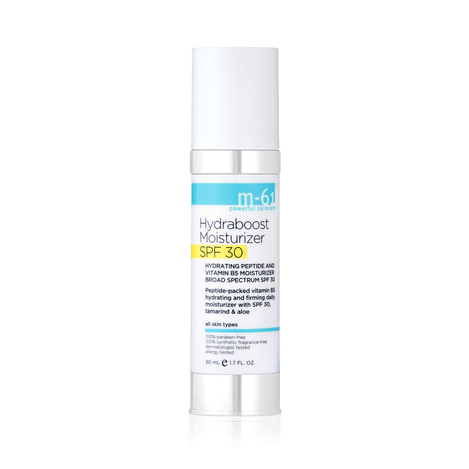m-61 Hydraboost Moisturizer SPF 30- Unscented hydrating daily SPF 30 moisturizer with hyaluronic, vitamin B5 &amp; E