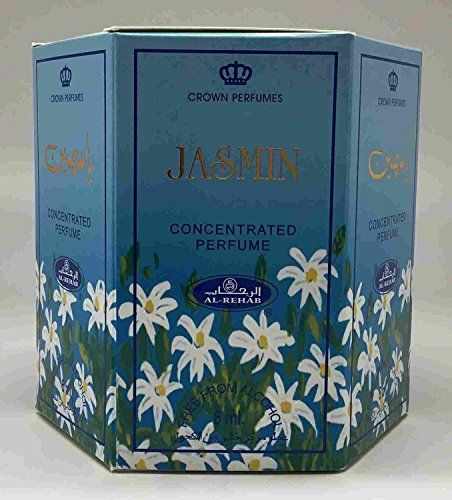 Jasmin - 6ml (.2oz) Roll-on Perfume Oil by Al-Rehab (Crown Perfumes) (Box of 6) by Al-Rehab