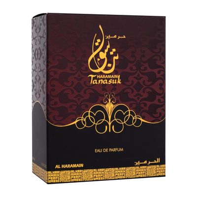 Al Haramain Tanasuk Extrait de Parfum Spray for Unisex - Arabian Perfume for Women and Men - Floral Fragrance - Arabic Long Lasting Perfume - EDP Spray - 3.4 Oz