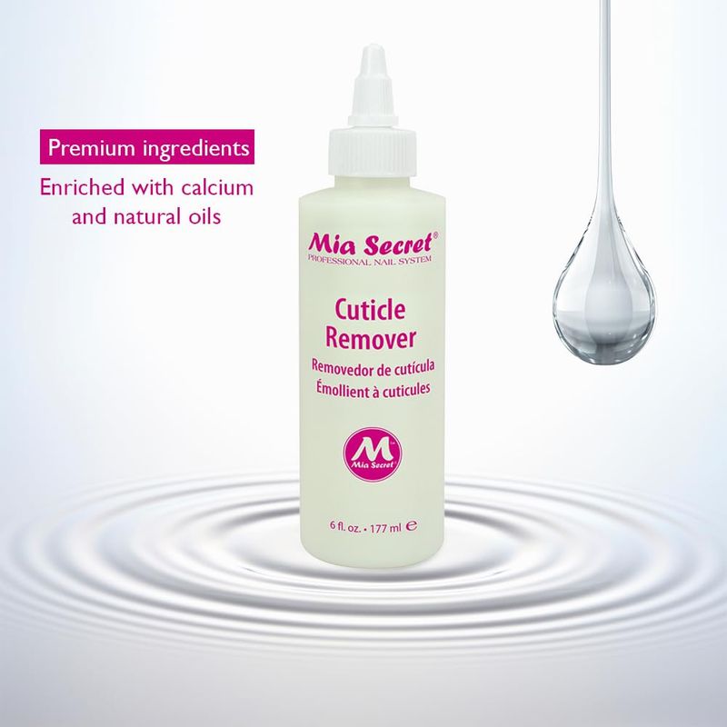 Mia Secret Cuticle Softener &amp; Remover - Quick Easy Safe - Removes Cuticles Safely and Softens the Edge - Excellent for Manicures and Pedicures (6 Fl Oz (Pack of 1))
