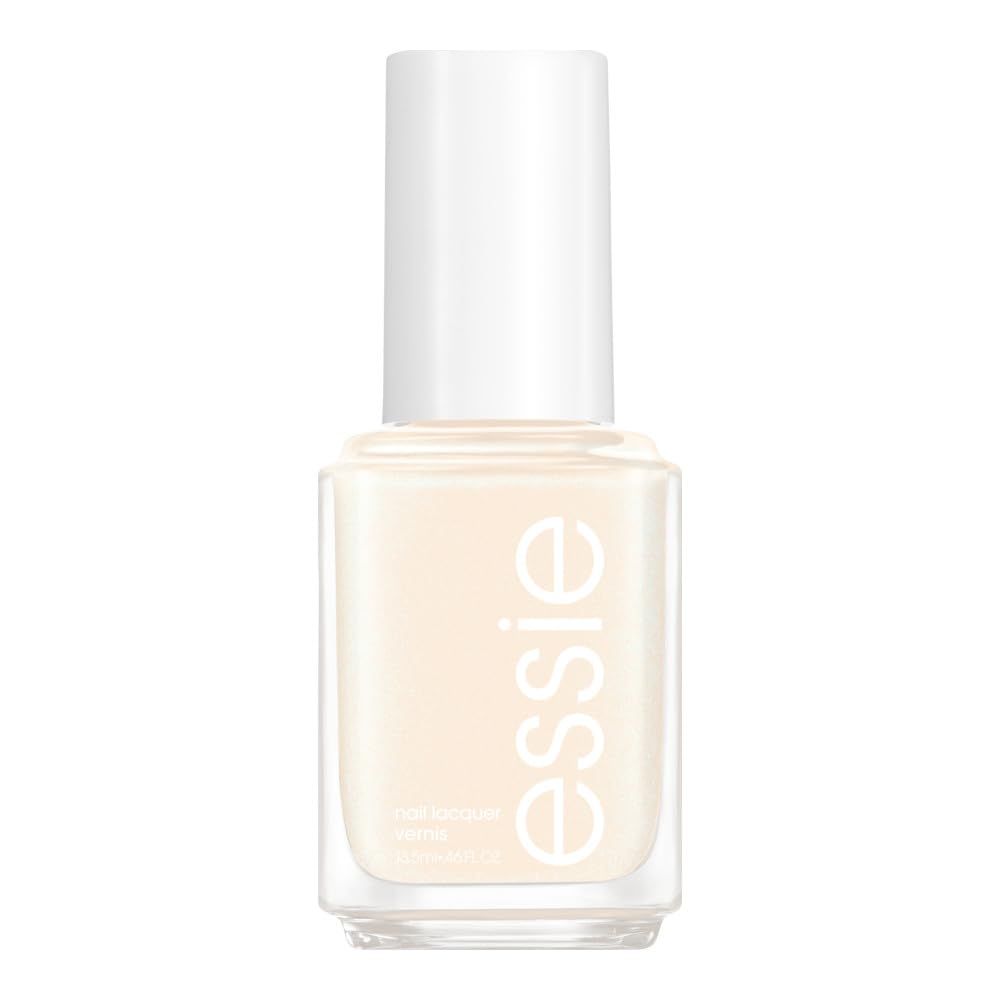 essie Salon-Quality Nail Polish, 8-Free Vegan, Milky Ivory, Going Steady, 0.46 fl oz