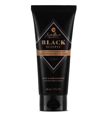 Jack Black - Black Reserve Body &amp; Hair Cleanser, 3 Fl Oz - Cardamom &amp; Cedarwood - Mens Body Wash, Shampoo Haircare, Dual-Purpose Mens Cleanser, Sulfate-Free