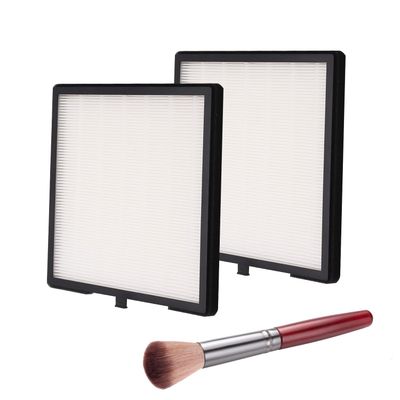 ibubu Nail Dust Collector Filters 2 Pack Nail Dust Suction Collector Replacement Filter with Nail Art Dust Powder Remover Brush for Electric Nail Dust Collector Machine Nail Salon Dust Extractor
