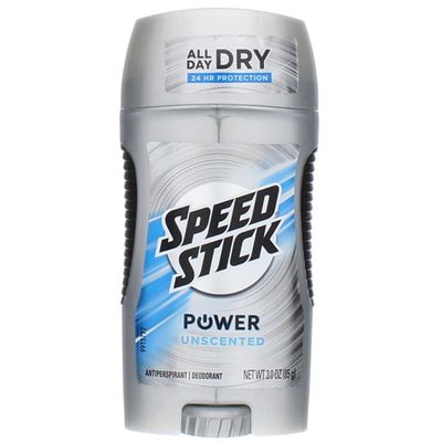 SPEED STICK Power Unscented Antiperspirant Deodorant, 3 Ounce (Pack of 5)