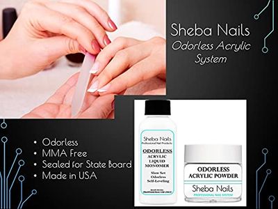 SHEBA NAILS State Board Sealed Odorless Nail Acrylic Basic Kit