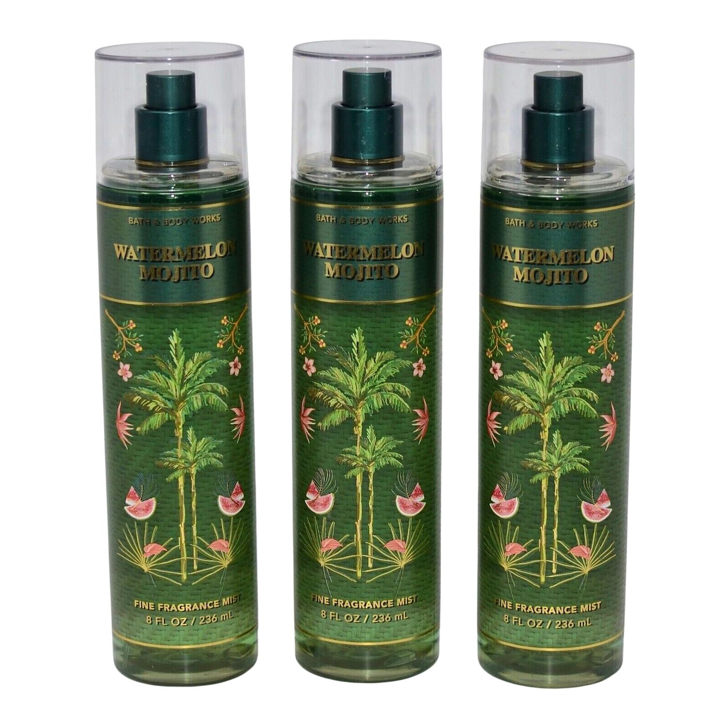 Bath &amp; Body Works Fragrance Mist 3-Pack 8oz Each (Watermelon Mojito)