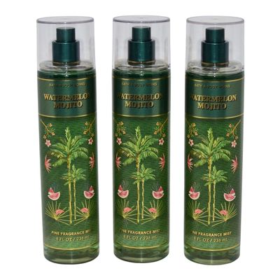 Bath &amp; Body Works Fragrance Mist 3-Pack 8oz Each (Watermelon Mojito)
