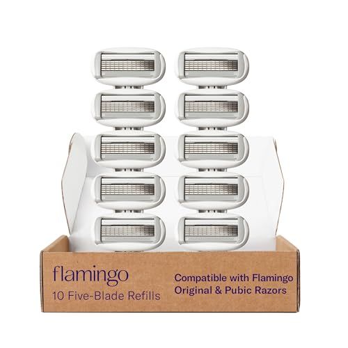 FLAMINGO Womens Razor 5-Blade Refills - Razors for Women - 10ct