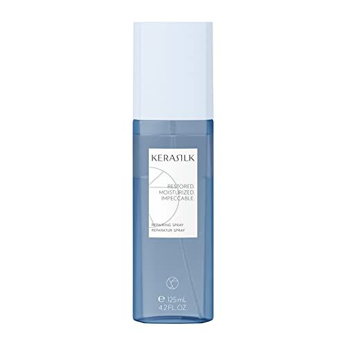KERASILK Repairing Spray | Protects Against Breakage &amp; Brittleness | Nourishes, Hydrates &amp; Detangles Strands | With Heat Protection | For Dry, Stressed &amp; Damaged Hair | 125ml