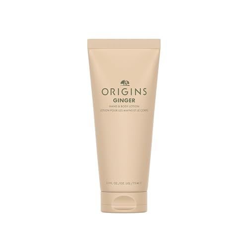 Origins Ginger Hand &amp; Body Lotion | Hydrates &amp; Softens | With Vitamin E &amp; Aloe Vera | Travel Size, 2.5 Fl Oz
