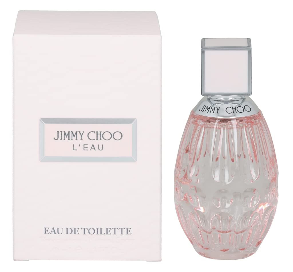 JIMMY CHOO - LEau Eau de Toilette - Womens Perfume - Fruity &amp; Musky - With notes of Bergamot, Nectarine &amp; Cedarwood - 1.3 Fl Oz
