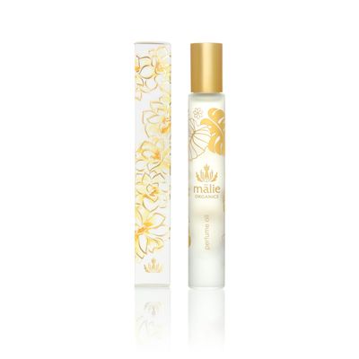 Malie Organics Pikake Perfume Oil Roll On with Organic Hawaiian fragrances, 1 Pack