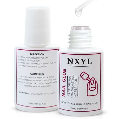 Strong Nail Glue for Manicures - Fast Drying, Long-Lasting, Waterproof, Durable, Ideal for Acrylic &amp; Press-On Nails, Reliable Adhesive for Professional &amp; Home Use