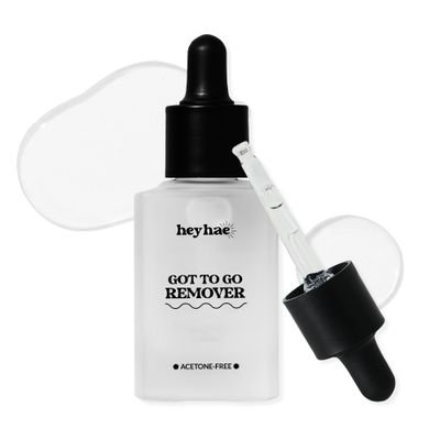 Heyhae Got To Go Remover - Semi-Cured Gel Nail Strip Remover | Non-drying Hypoallergenic Solution | Gentle and Moisturizing Acetone Free Formula