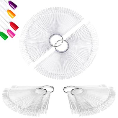 ADULLPONY 200Pcs Nail Swatch Sticks Nail Polish - Nail Sample Swatches for Gel Polish Clear Nail Polish Swatch Stick Nail Color Display - Nail Swatches Sticks