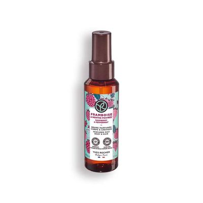 Yves Rocher Raspberry and Peppermint Hair and Body Spray Long Lasting Mist Women 100 ml./3.3 fl.oz.