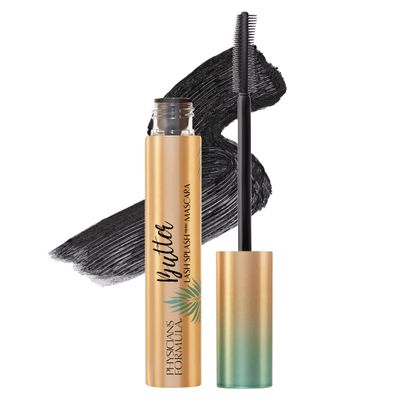 Physicians Formula Butter Lash Splash Waterproof Mascara, Buildable Formula with Murumuru Butter &amp; Lash-Strengthening Keratin, Provides Full Volume, Lift, &amp; Length, Cruelty-Free - Blackest Black