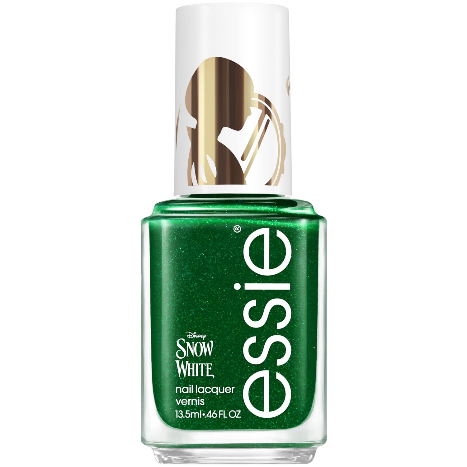 essie salon-quality nail polish vegan, Disneys Snow White, green, seize the crown, 0.46 fl oz