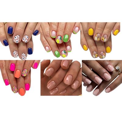 6 Packs (144 Pcs) Press on Nails Fake Nails Glue on Nails Set with Adhesive Tabs Nail File for Women