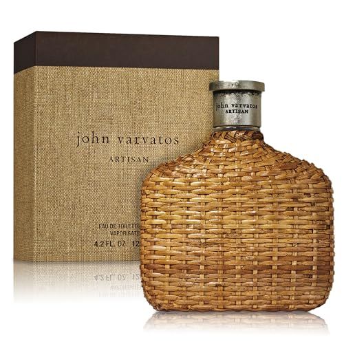 John Varvatos Mens Cologne, Artisan Eau de Toilette EDT Spray, Woody Citrus Scent with Notes of Mexican Winter Mandarin, Purple Ginger &amp; Balambre, 4.2 fl oz