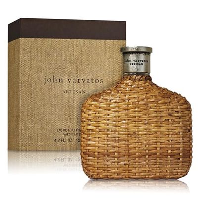 John Varvatos Mens Cologne, Artisan Eau de Toilette EDT Spray, Woody Citrus Scent with Notes of Mexican Winter Mandarin, Purple Ginger &amp; Balambre, 4.2 fl oz
