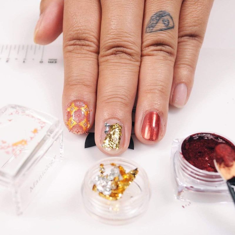 Maniology Sticky Base Coat for Reverse Stamping Nail Art Powder Glitters Foils, Adhering Base Coat