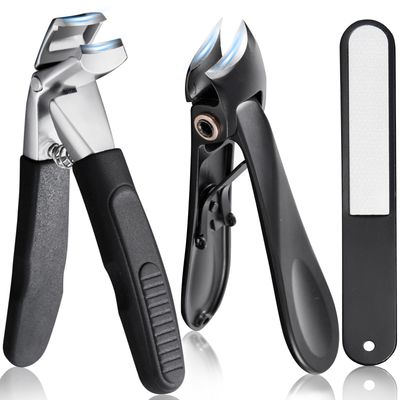 Anti Slip Handle toenail Clipper Set, Suitable for Thick and Hard toenails of The Elderly, Men, Women, and Pregnant Women, Splash Proof self Collecting Nail Clippers, Mens Boutique Gift