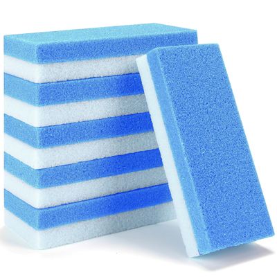 Foot Pumice Stone for Feet Callus Remover - Pedicure Tools for Feet - Heel Scrubber for Cracked Heels &amp; Dead Skin - Foot Pumice Stone Pack of 6 (Blue)
