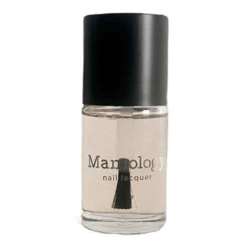 Maniology Sticky Base Coat for Reverse Stamping Nail Art Powder Glitters Foils, Adhering Base Coat