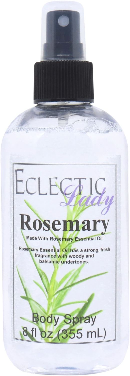 Eclectic Lady Rosemary Body Spray, 16 ounces, Body Mist for Women with Clean, Light &amp; Gentle Fragrance, Cologne with Soft, Subtle Aroma For Daily Use