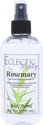 Eclectic Lady Rosemary Body Spray, 16 ounces, Body Mist for Women with Clean, Light &amp; Gentle Fragrance, Cologne with Soft, Subtle Aroma For Daily Use