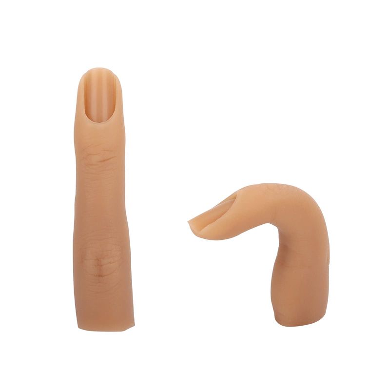 Silicone Nail Training Finger, Nail Practice Fingers for Acrylic Nails, Yokilly Flexible Nail Art Training Manicure Fingers to Practice, 1 Piece Silicone Nail Training Finger for Acrylic Nails Art DIY