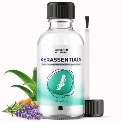 Natures NutriWave Kerassentials Oil, 8-IN-1 Plant-Based Formula, Natural Ingredients | Made in USA, No Stimulants, Non-GMO - 15ml, 1 Month Supply
