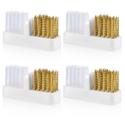 4pcs Nail Drill Wire Cleaner Brush Art Nail Bit Cleaning Brush Drill Bit for Nail Salon, Acrylic Nail Brush Tool Nail Tech Essentials Equipment Gel Nail Accessories