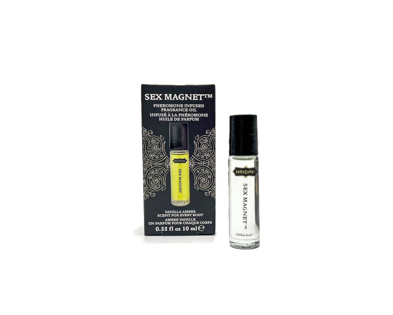 KAMA SUTRA Unisex Pheromone Infused Fragrance Oil Roll On Vanilla Amber Perfume Cologne Be a SEX MAGNET TSA Ready