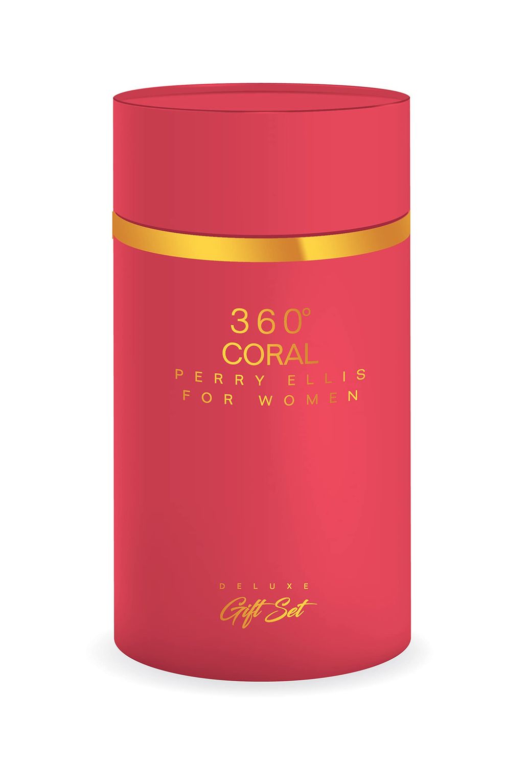Perry Ellis Fragrances Perry Ellis 360 Coral for Women - 3-piece Gift Set Canister, 3.4 Fl Ounce