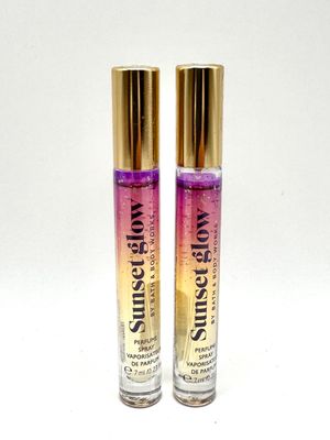 Bath and Body Work Sunset Glow Perfume Spray, 7ml/0.23 fl oz, Set of 2