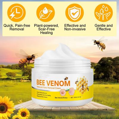 Bee Venom Cream, New Repair Skin Treatment Cream for All Body Parts, Professional Gentle Honey Gel for All Skin Types, 100g Gentle and Effective