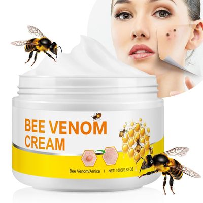 Bee Venom Cream, New Repair Skin Treatment Cream for All Body Parts, Professional Gentle Honey Gel for All Skin Types, 100g Gentle and Effective