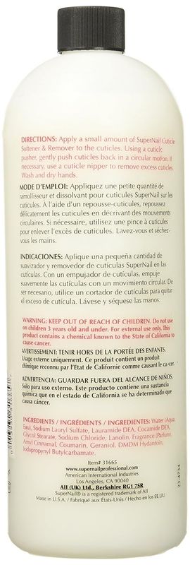Supernail Cuticle Softener and Remover, 32 Fluid Ounce