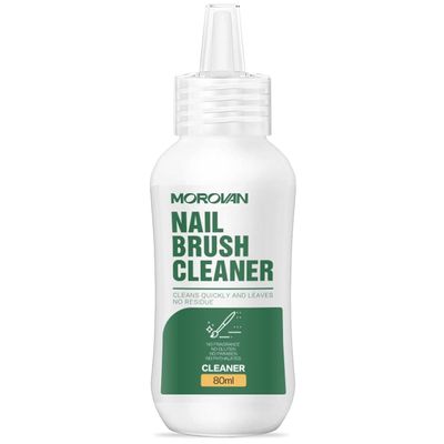 Morovan Nail Art Brush Cleaner Quickly Cleans Paint Brushes 2.71oz Nails Solution for Any Nail Art Brush Acrylic Nail Brush Gel Nail Brushes Nail Brush Liquid Cleaner Nail Tech Essentials