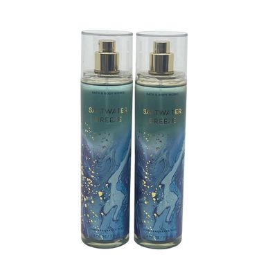 Bath &amp; Body Works Saltwater Breeze Fine Fragrance Mist 8 oz / 236 mL - pack of 2-2023 Edition