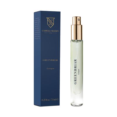 Caswell-Massey Greenbriar Cologne Spray, Classic and Zesty Scent with Citrus, Sage &amp; Patchouli, Fragrance for Men, Made in USA, 0.25 Oz