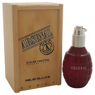 Gilles Cantuel Arsenal Dark Red Eau De Toilette Spray for Men, 3.4 Ounce