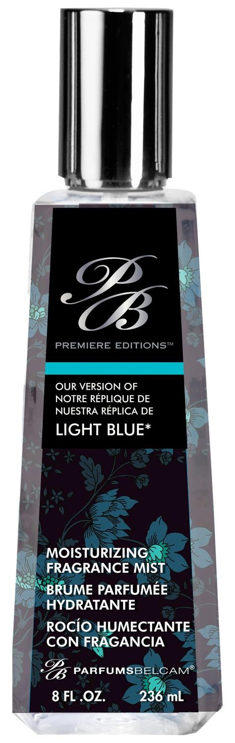 Belcam Bath Therapy Premiere Edition Version of Light Blue Moisturizing Mist, 8 Fluid Ounce