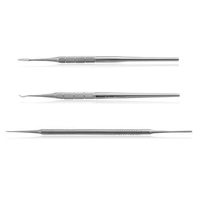 Blizzard Blacks Files and Probe Podiatry Tools German Forged - Blacks File Spoon and Swan Neck Probe Chiropodist Kit