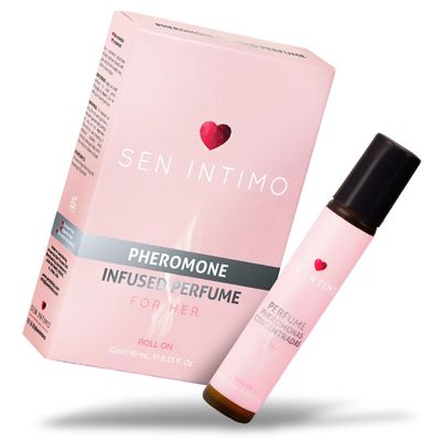 Sen Intimo Pheromones Infused Odorless Perfume for Ladies - Enhance Attraction and Confidence - 10 ML 0.33 fl. OZ Roll-On Bottle