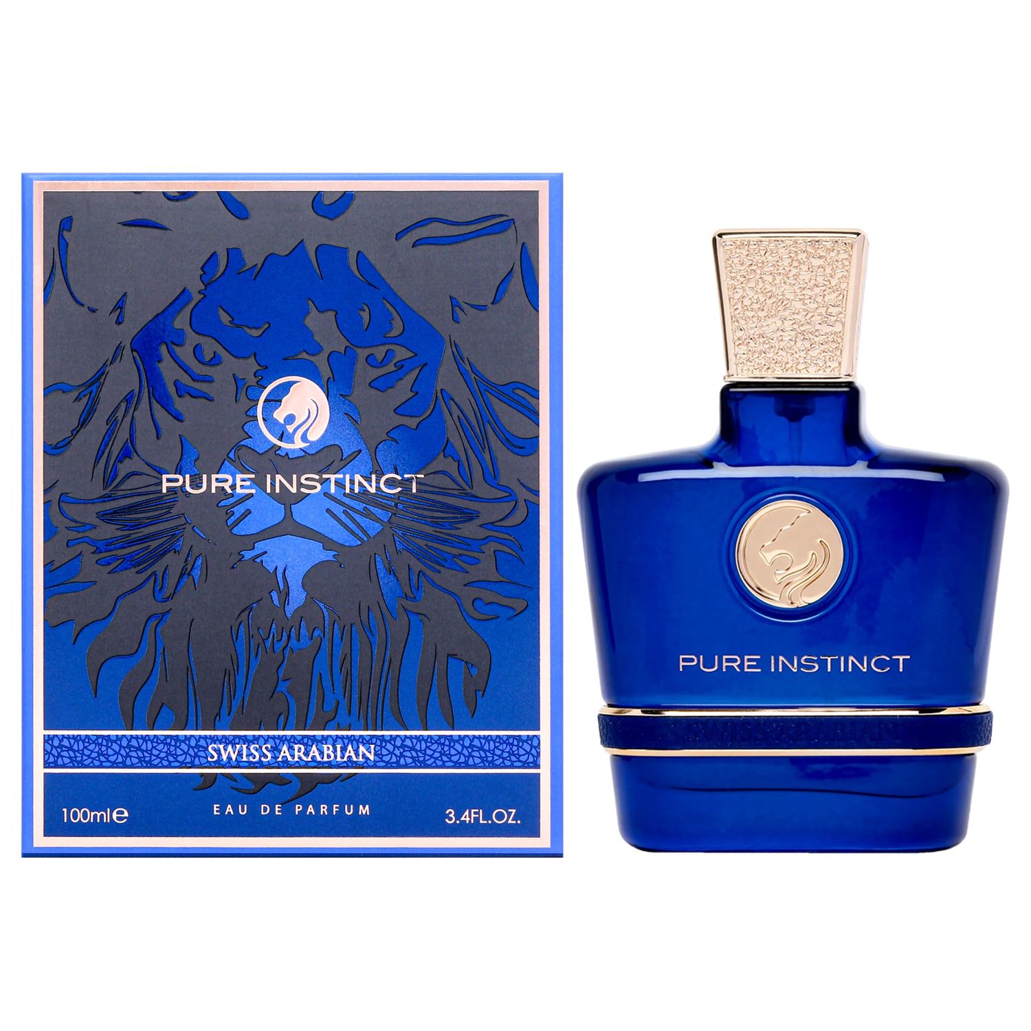 SWISS ARABIAN Pure Instinct - Luxury Products From Dubai - Long Lasting, Addictive Personal EDP Spray Fragrance - Seductive Signature Aroma - 3.4 Oz