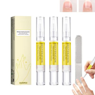 Generic 3-Pack Rejuvenation Nail Growth Oil with Nail File - Nail Oil for Growth, Strength &amp; Repair